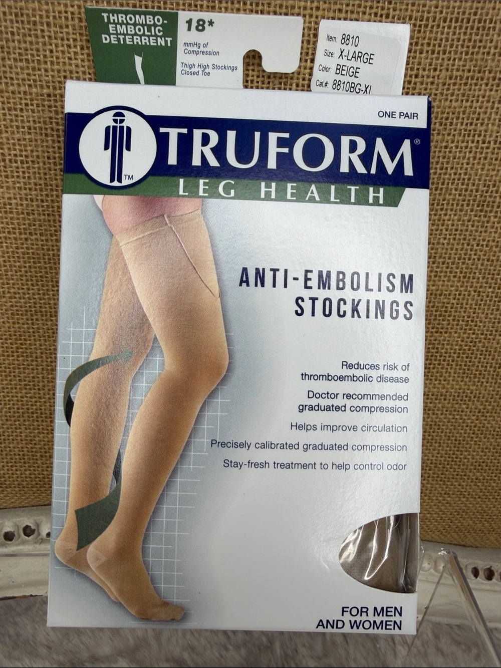Truform Anti-Embolism Beige Stockings - Men & Women